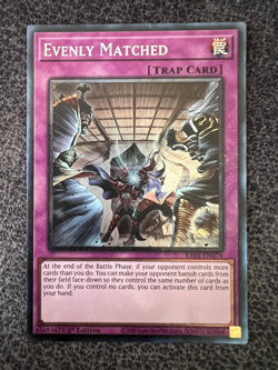 Yugioh Evenly Matched RA01-EN074 Collector's Rare 1st Edition NM - Image 1