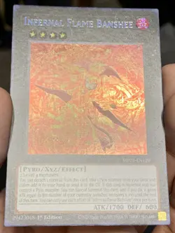 Yugioh Infernal Flame Banshee MP24-EN120 Prismatic Secret Rare 1st NM w/Tracking - Image 5