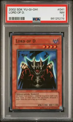 Yu-Gi-Oh! PSA 7 TCG Lord of D. Kaiba SDK-041 Unlimited Super Rare - Image 1