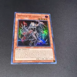 Yu-Gi-Oh TCG Shaman of the Ashened City 1st Edition Super Rare LEDE-EN090 NM - Image 1