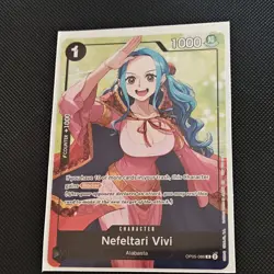 Bandai One Piece CCG Nefeltari Vivi Blocker Character Card OP05-086 - Image 1