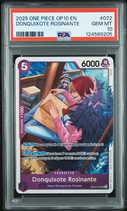 Donquixote Rosinante OP10-072 SR Royal Blood ONE PIECE Card Game English Psa 10 - Image 1