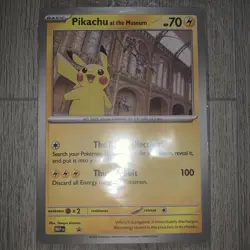 Pikachu At The Museum Promo Card Pokemon TCG x1✅ Fast Ship✅ - Image 2