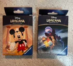 Disney Lorcana Mickey Mouse & Captain Hook Trading Card Sleeve Boxes - Image 1