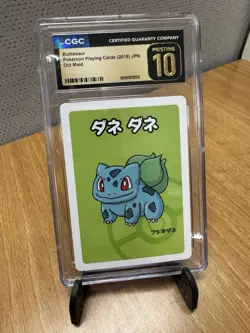 🤩 CGC PRISTINE 10 Bulbasaur OLD MAID PLAYING CARDS 2019 JAPANESE POKEMON CARD - Image 1