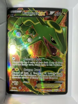 Rayquaza EX Full Art Ultra Rare Holo 123/124 Dragons Exalted Pokemon Card 2012 - Image 1