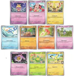 Budew Pichu Mantyke Magby Mime Jr - Baby Pokemon Cards x10 - Big Lot - 004/131 - Image 1