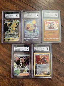 Graded Pokemon Card Lot! Of 5 - Image 1