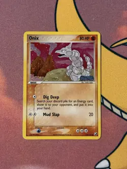 Onix 65/115 EX Unseen Forces Reverse Holo Stamped Pokemon Card NM - Image 1