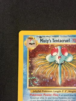 Misty's Tentacruel 10/132 Holo Rare Gym Heroes INKED DMG Pokemon Card - Image 2