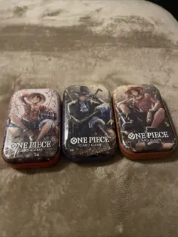 One Piece Card Game Volume 2 Tin Set Of 3 - Image 1