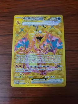 Pokemon TCG Charizard EX Holo Card Sv03: Obsidian Flames 228/197 - Image 1