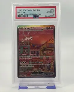 2023 Pokemon SVP Mew ex #053 PSA 10 Gem Mint Ultra-Premium 151 Promo Card - Image 1