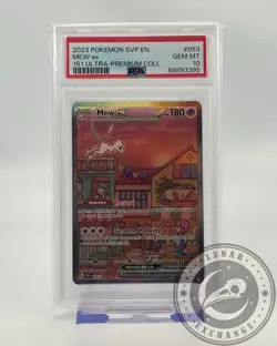 2023 Pokemon SVP Mew ex #053 PSA 10 Gem Mint Ultra-Premium 151 Promo Card - Image 2