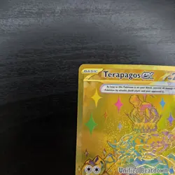 Terapagos ex - 180/131 - Prismatic Evolutions Hyper Rare NM Pokemon Card Gold - Image 4