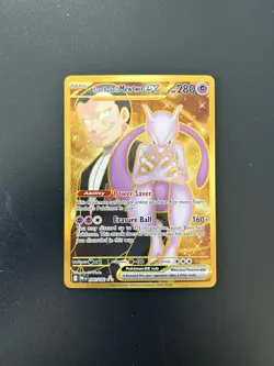 Pokemon TCG Mewtwo EX Team Rockets Hyper Rare Card 240/182 Destined Rivals - Image 1