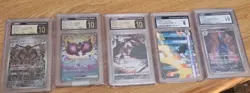 5 CGC GRADED SLABS --- Japanese Graded Card Lot (3 Pristine and 1 Gen Mint) - Image 1