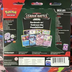 Pokemon League Battle Deck Gardevoir ex 60 Cards Foil Dice Box Mew - Image 2