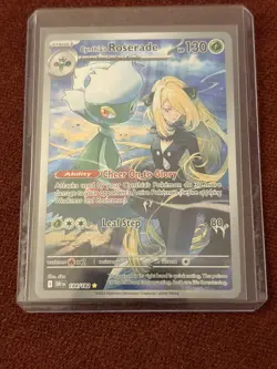 Pokemon TCG Cynthia's Roserade Holo Card 184/182 Sv10: Destined Rivals - Image 3
