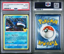 2023 Pokemon Celebrations 009/025 Kyogre Holo PSA 8 Near Mint Rare Card Fresh - Image 3