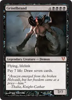 Slightly Played, English - 1 x MTG Griselbrand Avacyn Restored - Image 1