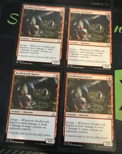 Needletooth Raptor X4 Rivals of Ixalan Magic the Gathering MTG - Image 1