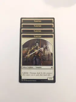 (4) Vampire Token *PLAYSET* Ixalan Regular NM-LP MTG - Image 1