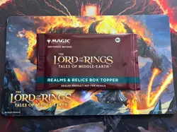 Lord of the Rings Realms & Relics Box Topper Pack UNOPENED English MTG - Image 1