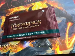 Lord of the Rings Realms & Relics Box Topper Pack UNOPENED English MTG - Image 3