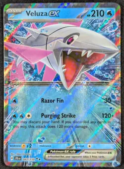 Veluza EX 2025 Journey Together Double Rare Holo Pokemon Card 043/159 NM - Image 1