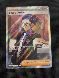 Boss’s Orders 256/217 Ultra Rare Full Art Pokemon TCG Ascended Heroes NM - Image 1