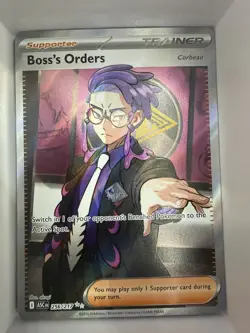 Boss’s Orders 256/217 Ultra Rare Full Art Pokemon TCG Ascended Heroes NM - Image 1