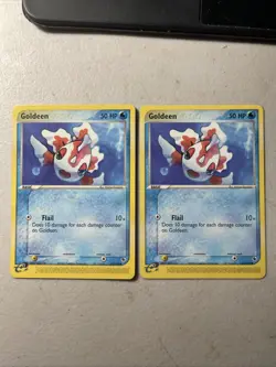2x Goldeen 55/109 Ex Ruby & Sapphire Pokemon Card E Series Common Non-Holo - Image 1