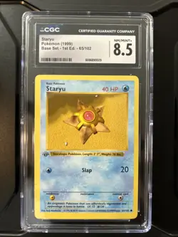Staryu #65 English 1999 Base Set 1st Edition CGC 8.5 Vintage - Image 1
