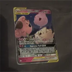 Pokemon Togepi & Cleffa & Igglybuff GX Cosmic Eclipse 143/236 Ultra Rare Holo 2. - Image 1