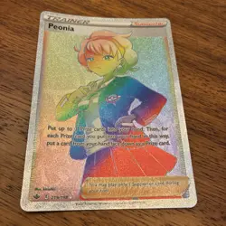1x Peonia - 219/198 - Secret Rare NM-Mint Pokemon SWSH06 - Chilling Reign - Image 1