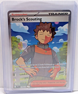 Pokemon: Brock's Scouting Ultra Rare Full Art Holo 179/159 (Near Mint) - Image 1