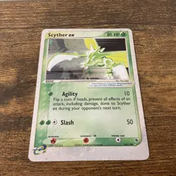 Pokemon 2003 EX Ruby & Sapphire Scyther 102/109 Holo Rare LP - Image 3