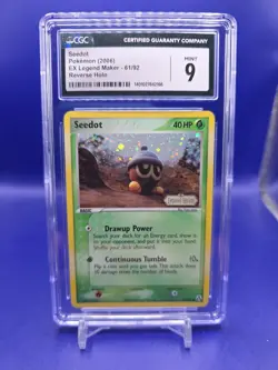 Seedot Reverse Holo #61 CGC 9 Mint Pokemon TCG EX Legend Maker 2006 - Image 1