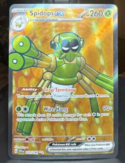 Pokemon Spidops ex 223/198 SV01: Scarlet & Violet Base Set Ultra Rare (Full Art) - Image 1