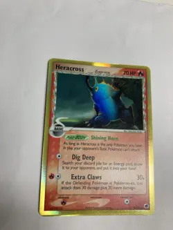 Pokemon TCG Heracross Delta Species 3/101 EX Dragon Frontiers Holo Rare NM - Image 1