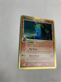 Pokemon TCG Heracross Delta Species 3/101 EX Dragon Frontiers Holo Rare NM - Image 2