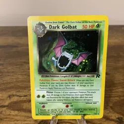 2000 Dark Golbat 7/82 Team Rocket Holo Rare Vintage Pokemon TCG - Image 1