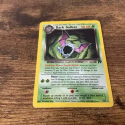 2000 Dark Golbat 7/82 Team Rocket Holo Rare Vintage Pokemon TCG - Image 3