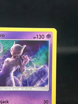 Pokemon TCG Mewtwo 12/18 Detective Pikachu Holo Rare NM - Image 3