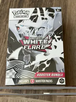 Pokemon TCG Scarlet and Violet WHITE FLARE Booster Bundle 6 packs NEW SEALED - Image 1