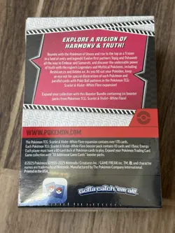 Pokemon TCG Scarlet and Violet WHITE FLARE Booster Bundle 6 packs NEW SEALED - Image 2