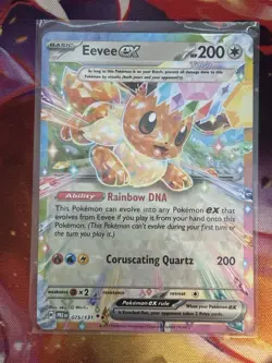 Pokemon Eevee ex 075/131 Sv: Prismatic Evolutions Double Rare Holo English - Image 1