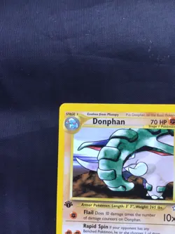 Pokemon Cards: Neo Genesis 1st Edition Rare: Donphan 21/111 - Image 2