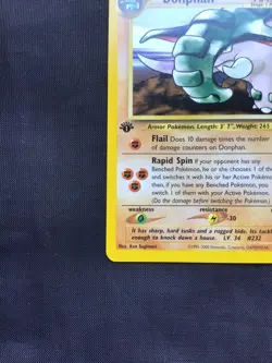 Pokemon Cards: Neo Genesis 1st Edition Rare: Donphan 21/111 - Image 5